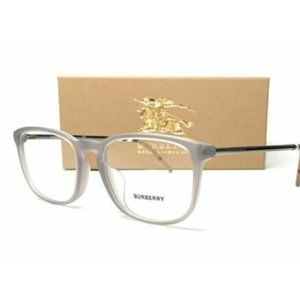 Burberry Men's Matte Grey Rectangle Eyeglasses!